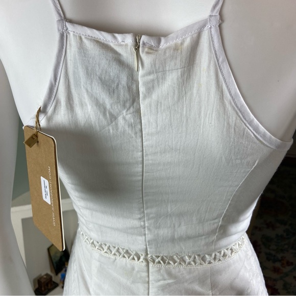 New nwt Sabo Skirt White Lace Romper embroidered XSmall xs - Picture 9 of 12